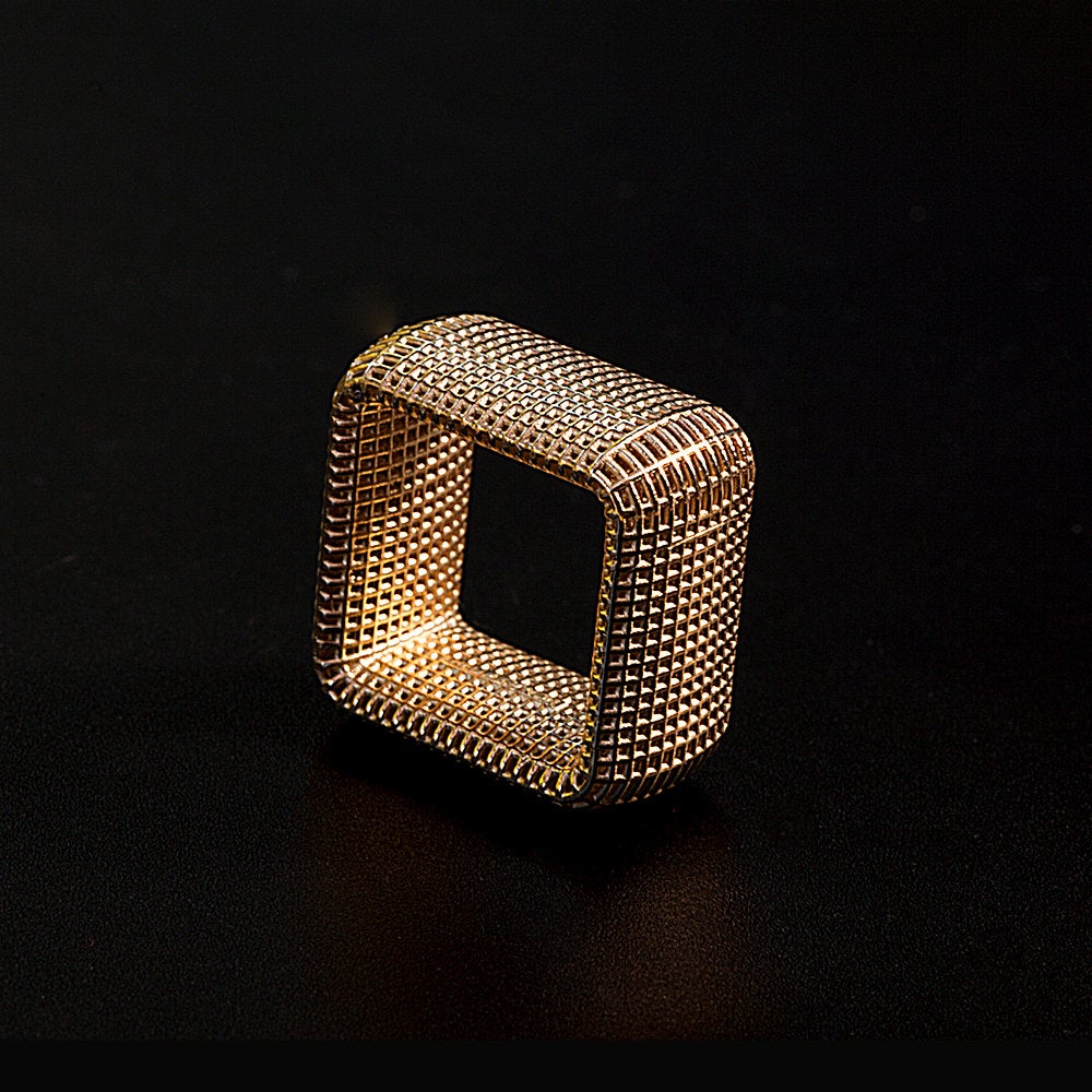 STERLING SILVER - Square NET  Ring