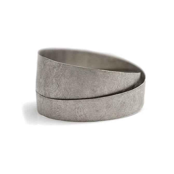 Sterling Silver -  Asymmetric Unique Loop-handmade jewelry                                                                Bracelet