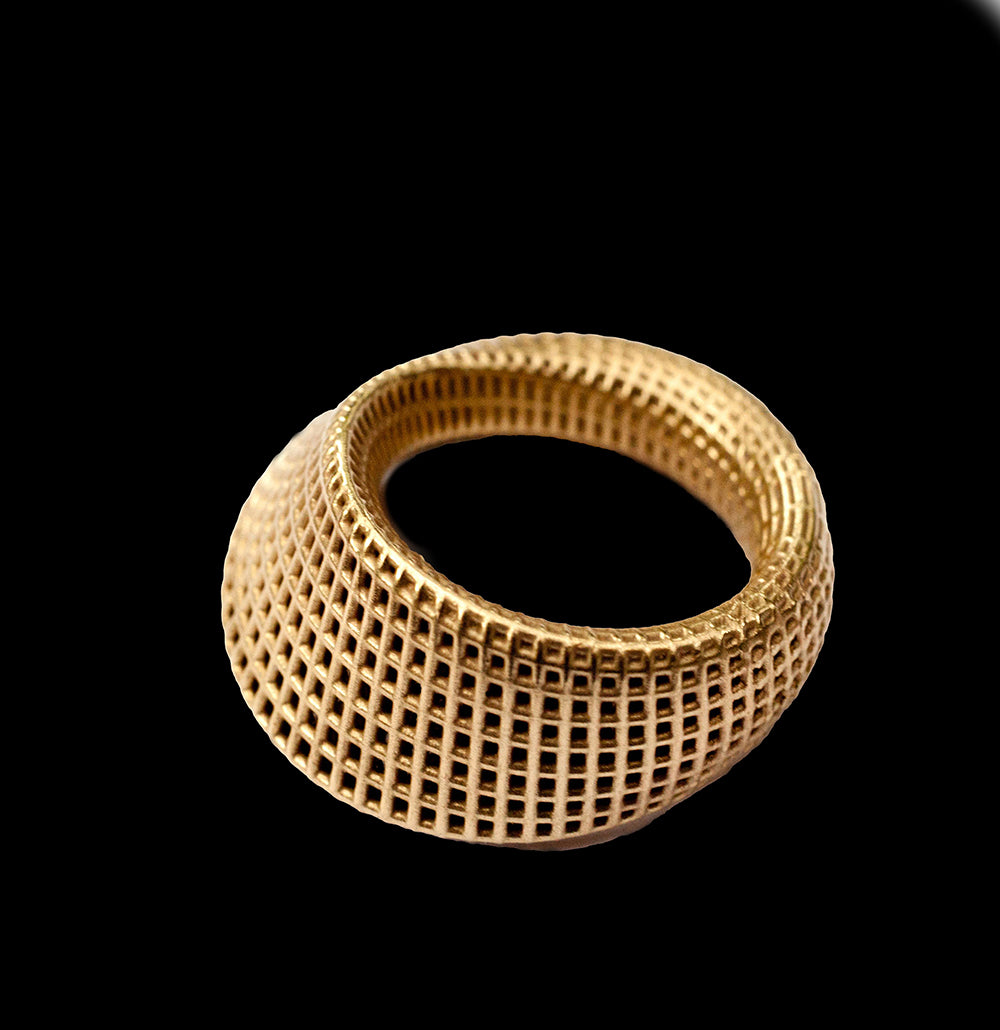14K Yellow Gold- Mobius #2 Ring