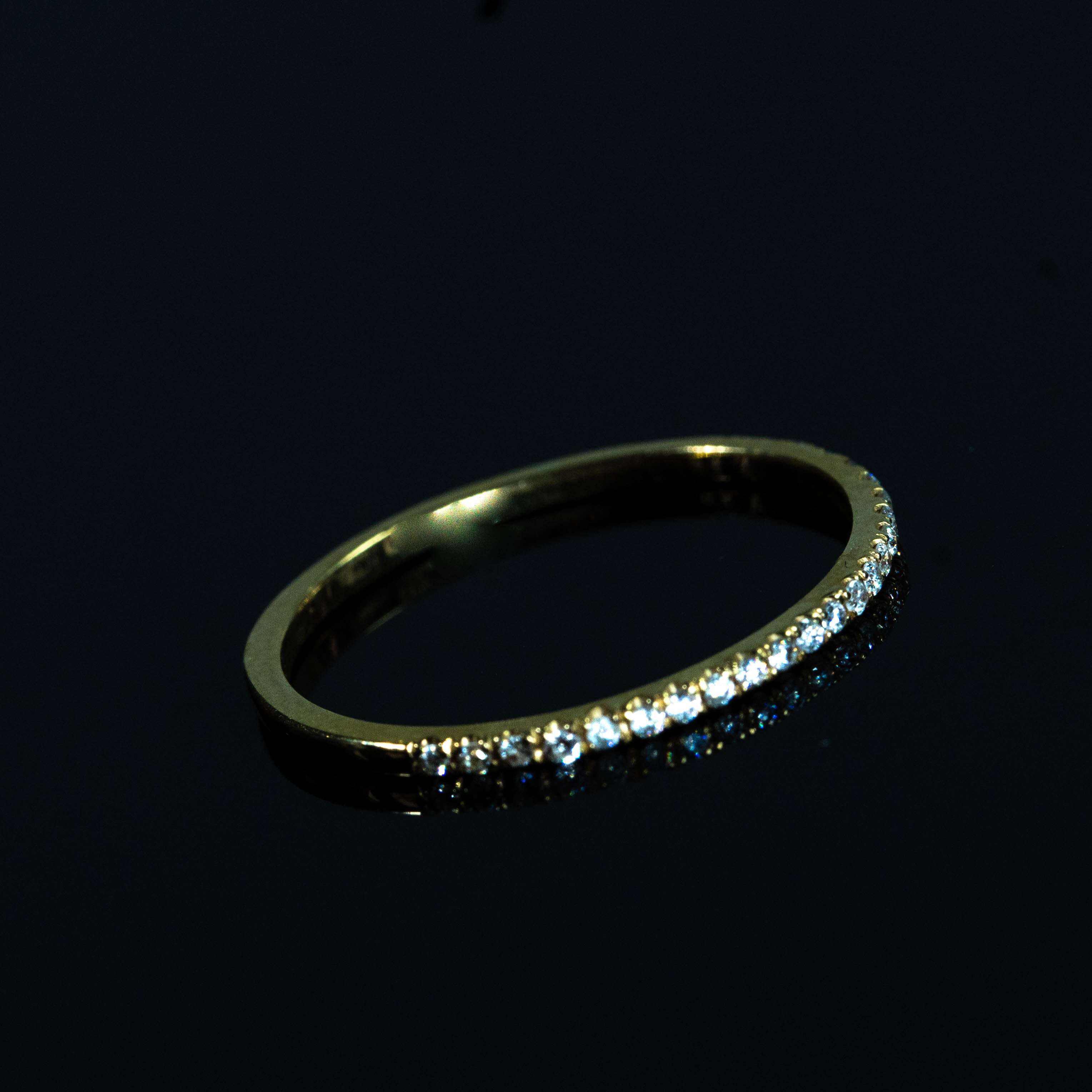 18k-  12D  White Pave Eternity Ring