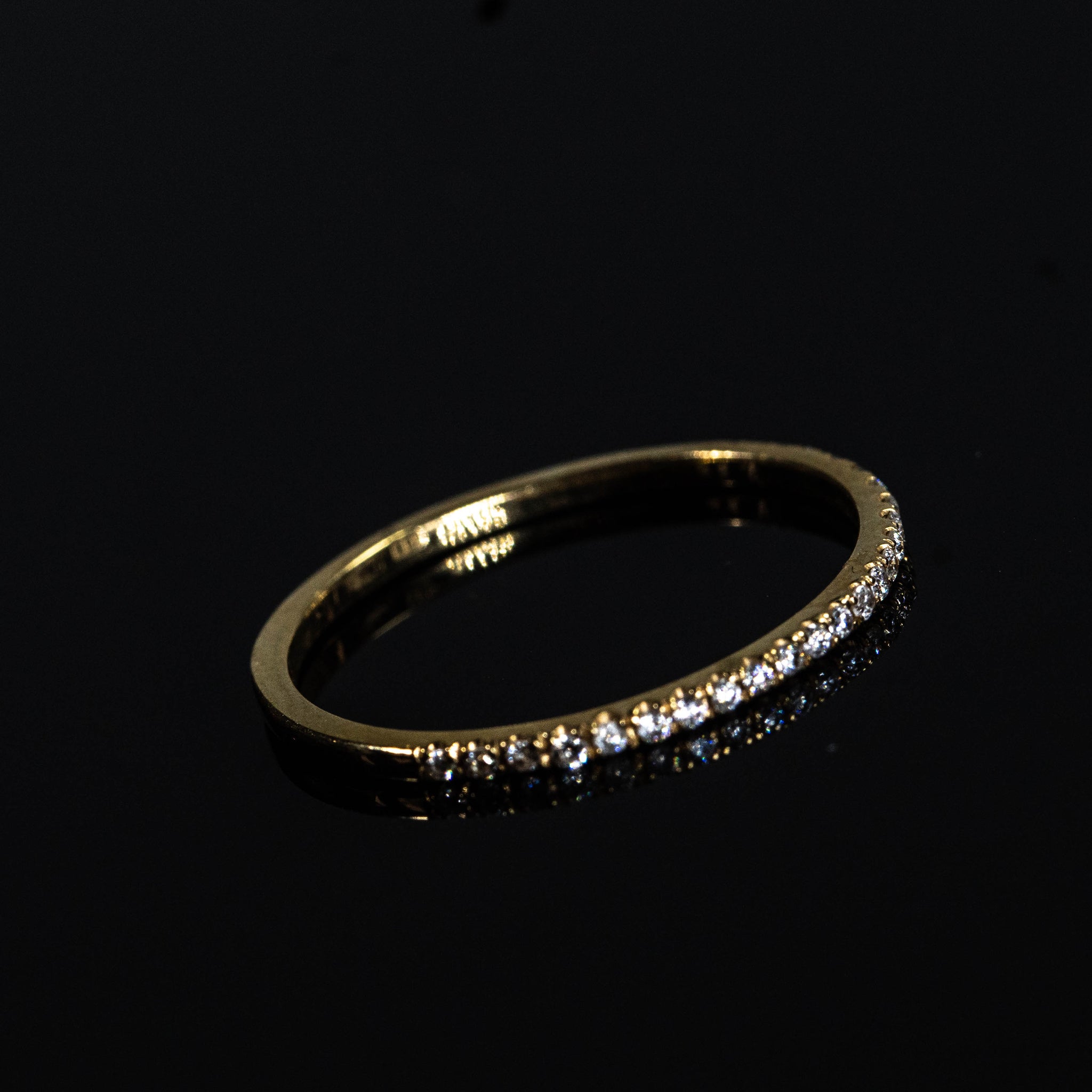 18K 24D White Pave Eternity Ring
