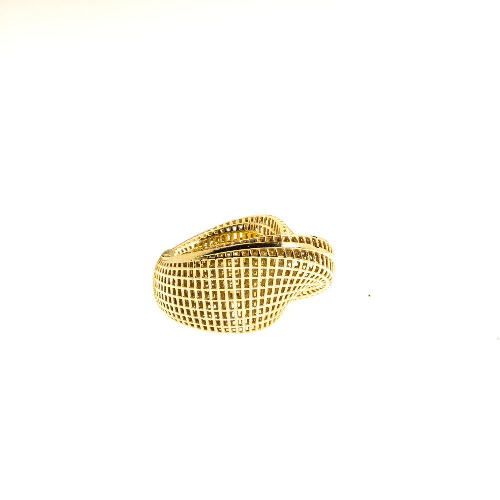 14K - Contemporary Mobius Ring #1, top line
