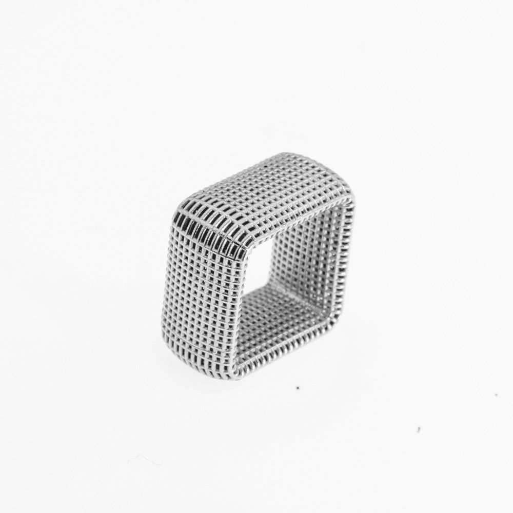 STERLING SILVER - Square NET  Ring