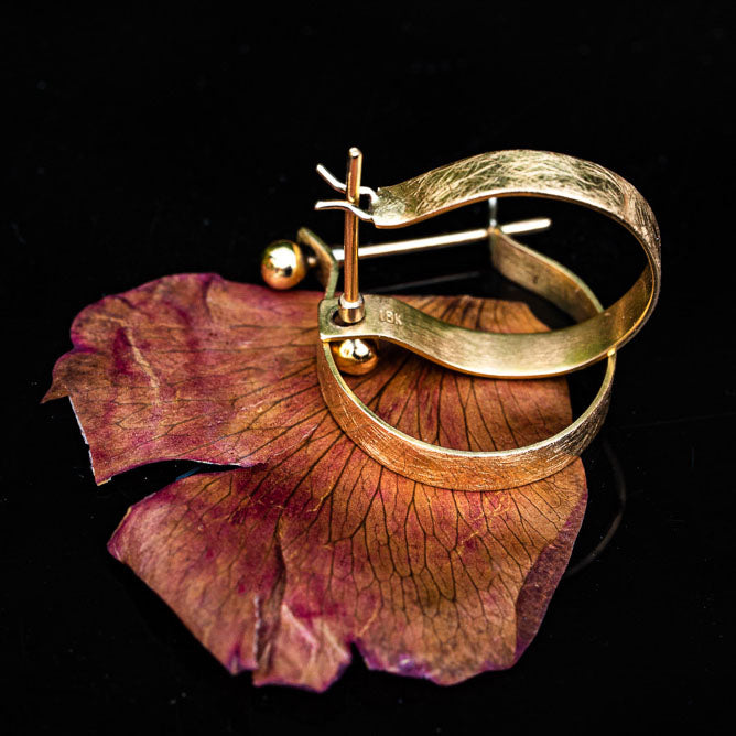 14k Gypsy-2cm -diameter- earrings