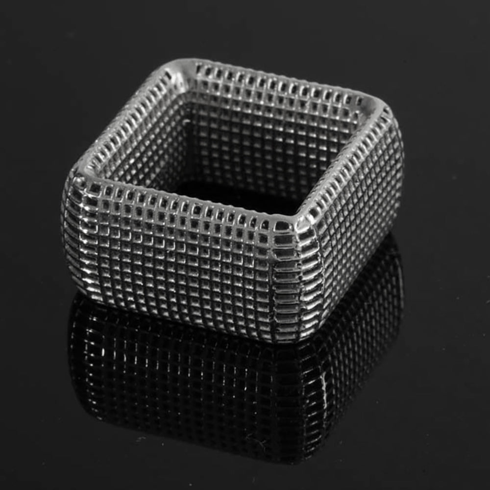 STERLING SILVER - Square NET Ring