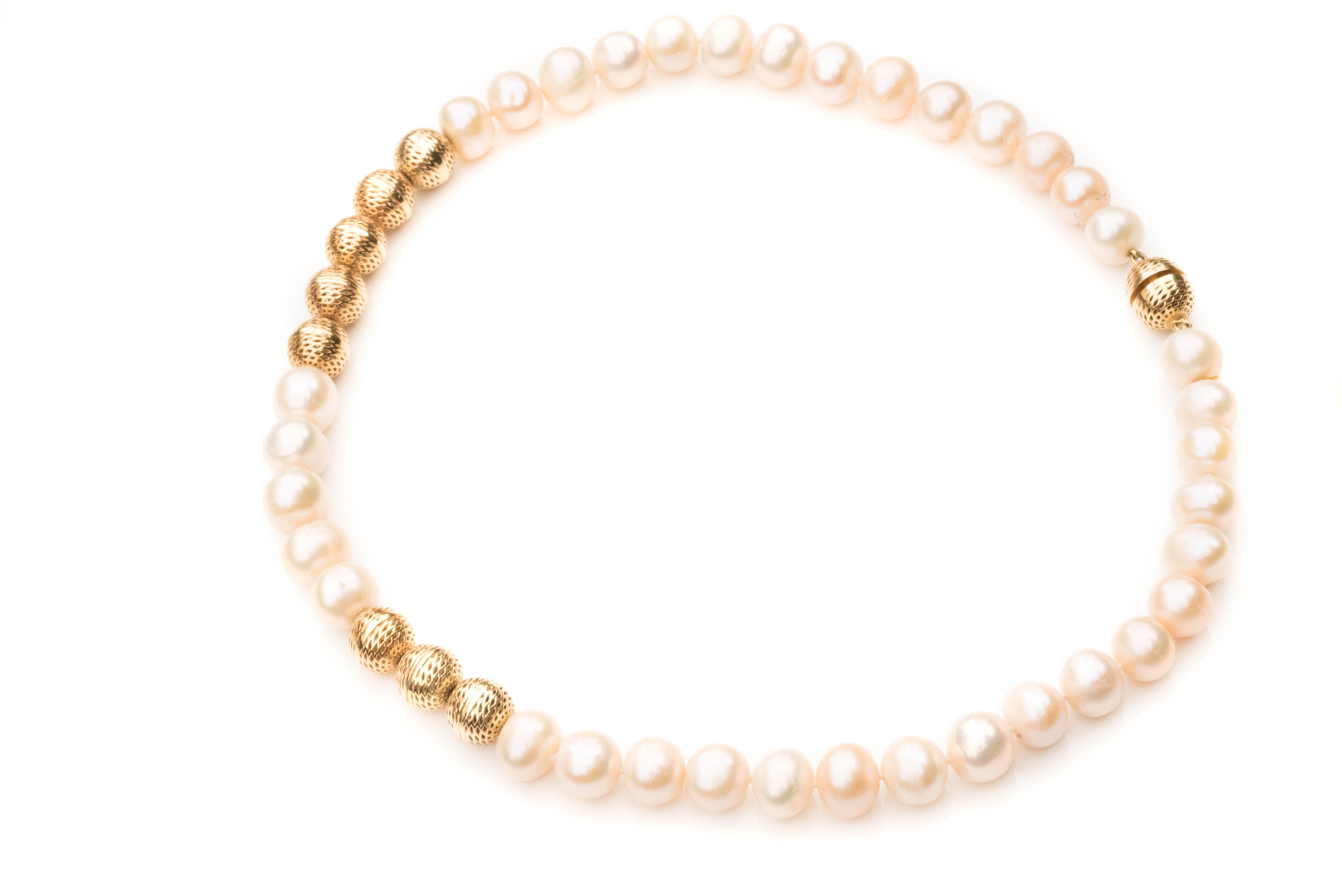 14k  beads, Sweetwater Pearls Collier