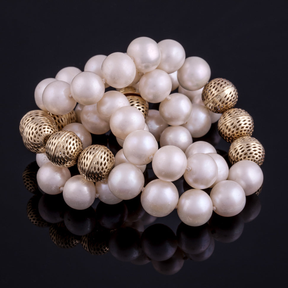 18k  beads, Sweetwater Pearls Collier