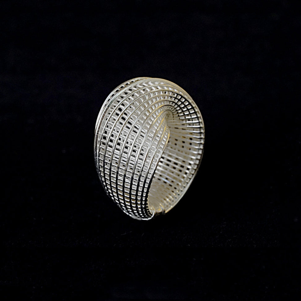 Sterling Silver, Mobius, Unique, Cocktail Ring- Line model
